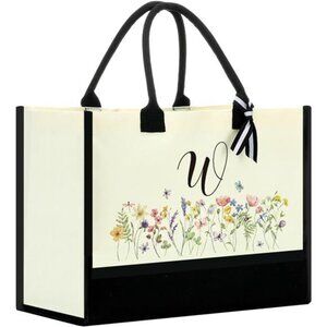 Initial Tote Bags for Women W